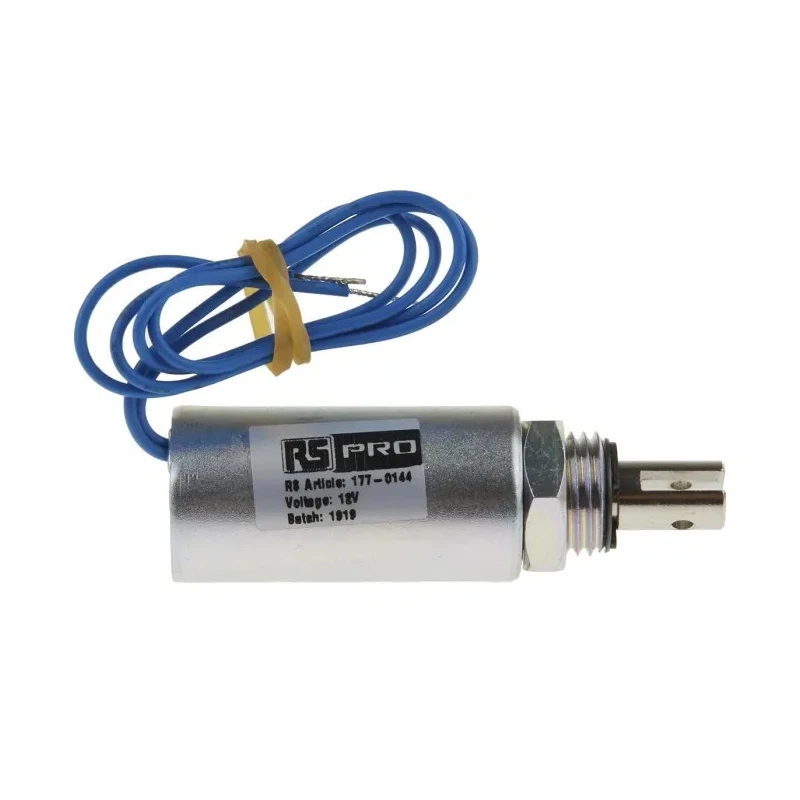 RS PRO DC D Frame Linear Solenoid Pull Action 12V 70W 39.3 mm Length 177-0144