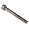 RS PRO Plain Stainless Steel Hex Socket Cap Screw Hex Socket Drive M6 x 50 mm 293-404