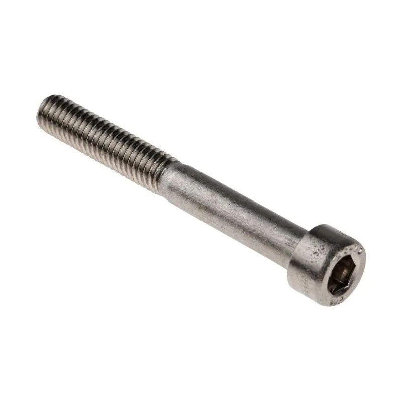 RS PRO Plain Stainless Steel Hex Socket Cap Screw Hex Socket Drive M6 x 50 mm 293-404