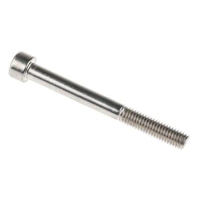 RS PRO Plain Stainless Steel Hex Socket Cap Screw, Hex Socket Drive, M6 Thread, 60 mm Length 293-410