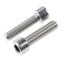 RS PRO Plain Stainless Steel Hex Socket Cap Screw M10 x 40 mm DIN 912 A2 Stainless Steel 293-482