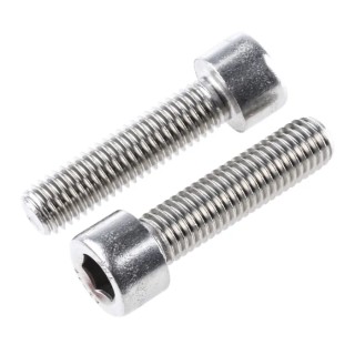 RS PRO Plain Stainless Steel Hex Socket Cap Screw M10 x 40 mm DIN 912 A2 Stainless Steel 293-482
