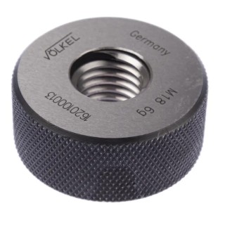 Volkel M18 x 2.5 Ring Ring Gauge, 2.5 mm Pitch Diameter 16201