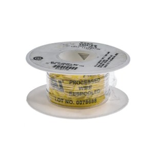 Alpha Wire Hookup Wire TEFLON Series White 28 AWG, 7x0.13 mm Core Strands, 600 V, 30 m Cable Length 5852 WH005