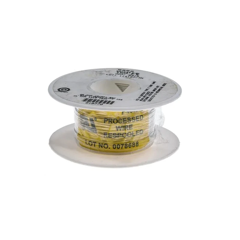 Alpha Wire Hookup Wire TEFLON Series White 28 AWG, 7x0.13 mm Core Strands, 600 V, 30 m Cable Length 5852 WH005