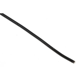 Alpha Wire Hook Up Wire TEFLON Series Black 28 AWG 7x0.13mm Silver Plated Copper Conductor 600V 200°C 30m 5852 BK005