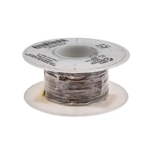 Alpha Wire PTFE Equipment Hookup Wire Brown Jacket 28 AWG 7 x 0.13 mm Silver Plated Copper 30 m 600V 200°C 5852 BR005