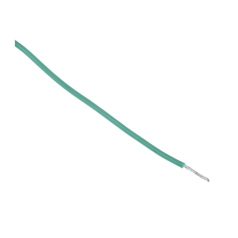 Alpha Wire Hook Up Wire TEFLON Series, 24 AWG, 7/0.20 mm Core Strands, 30 m Length, Green Jacket, 600V, 200°C 5854/7 GR005