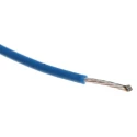 Alpha Wire Hook Up Wire TEFLON Series Blue, 24 AWG, 7/0.20 mm Strands, Silver Plated Copper, 600V, 1.12 mm OD 5854/7 BL005