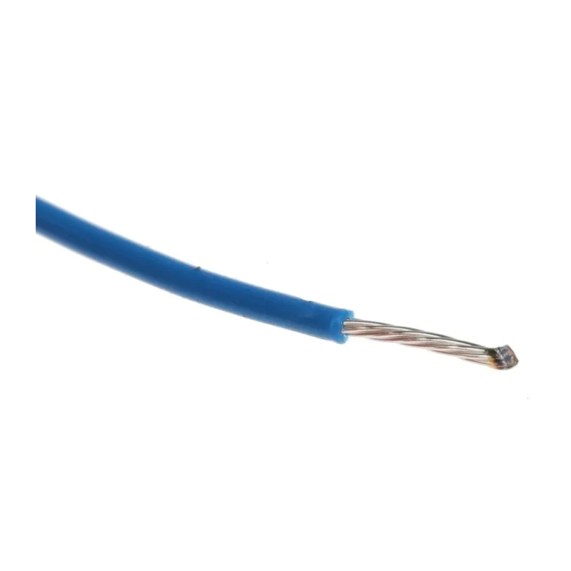 Alpha Wire Hook Up Wire TEFLON Series Blue, 24 AWG, 7/0.20 mm Strands, Silver Plated Copper, 600V, 1.12 mm OD 5854/7 BL005