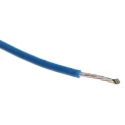 Alpha Wire Hookup Wire TEFLON Series Blue Hook Up Wire, 22 AWG, 7/0.25 mm Strands, 30 m Length, Silver Plated 5855/7 BL005