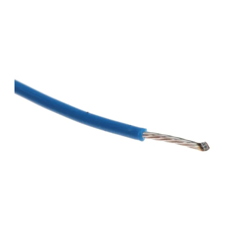 Alpha Wire Hookup Wire TEFLON Series Blue Hook Up Wire, 22 AWG, 7/0.25 mm Strands, 30 m Length, Silver Plated 5855/7 BL005