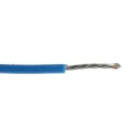 Alpha Wire Hookup Wire TEFLON Series Blue Hook Up Wire, 22 AWG, 7/0.25 mm Strands, 30 m Length, Silver Plated 5855/7 BL005