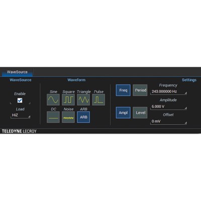 Teledyne LeCroy AWG Oscilloscope Software for T3DSO1000 Series 25MHz Function Generator T3DSO1000-FG