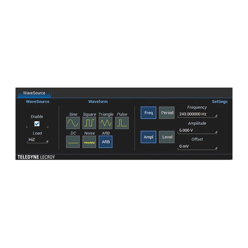 Teledyne LeCroy AWG Oscilloscope Software for T3DSO1000 Series 25MHz Function Generator T3DSO1000-FG