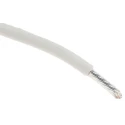 Alpha Wire Hookup Wire TEFLON Series White Hook Up Wire 18 AWG 19/0.25 mm Core Strands 30 m 600V 200°C 5857 WH005