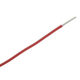 Alpha Wire Hookup Wire TEFLON Series Red Hook Up Wire, 18 AWG, 19/0.25 mm Core Strands, 1.75 mm Diameter, 30 m 5857 RD005