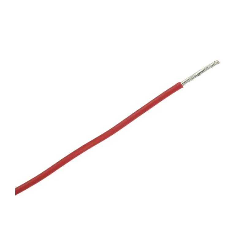Alpha Wire Hookup Wire TEFLON Series Red Hook Up Wire, 18 AWG, 19/0.25 mm Core Strands, 1.75 mm Diameter, 30 m 5857 RD005