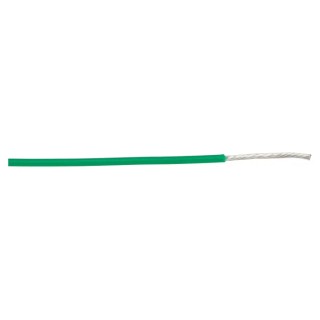 Alpha Wire PTFE Equipment Hookup Wire Green Jacket 18 AWG 19x0.25mm Strands 30m 600V Temperature -60°C to 200°C 5857 GR005