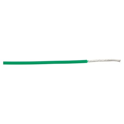 Alpha Wire PTFE Equipment Hookup Wire Green Jacket 18 AWG 19x0.25mm Strands 30m 600V Temperature -60°C to 200°C 5857 GR005
