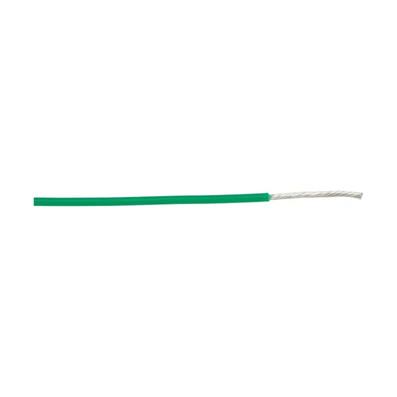 Alpha Wire PTFE Equipment Hookup Wire Green Jacket 18 AWG 19x0.25mm Strands 30m 600V Temperature -60°C to 200°C 5857 GR005