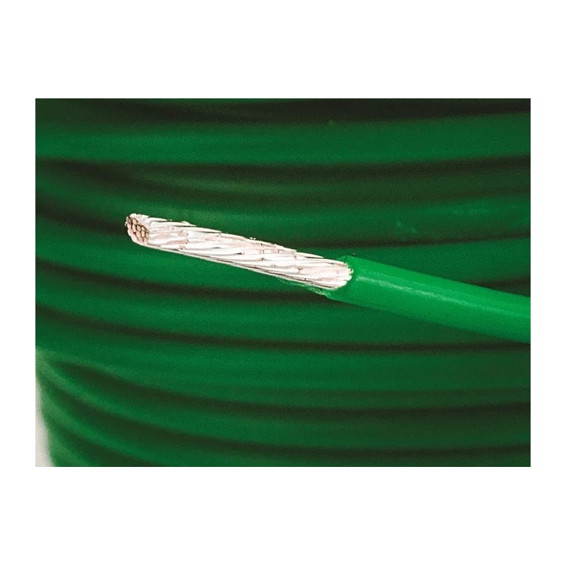 Alpha Wire PTFE Equipment Hookup Wire Green Jacket 18 AWG 19x0.25mm Strands 30m 600V Temperature -60°C to 200°C 5857 GR005