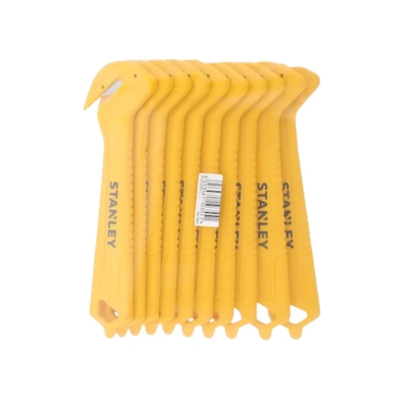 Stanley Safety Knife Strap Cutting with Straight Blade, 10 Blades, Non-Retractable STHT10355-1