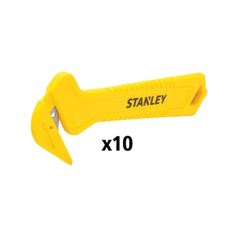 Stanley Safety Knife Strap Cutting with Straight Blade, 10 Blades, Non-Retractable STHT10355-1