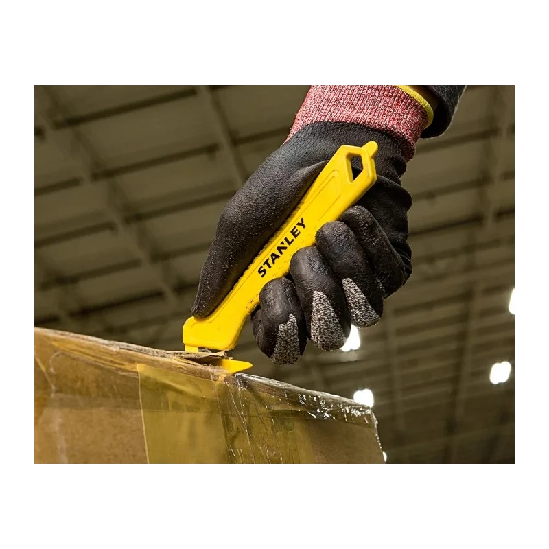 Stanley Safety Knife Strap Cutting with Straight Blade, 10 Blades, Non-Retractable STHT10355-1