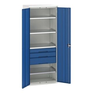 Bott 2 Door 3 Drawer Sheet Steel Floor Standing Cupboard 2m Height 800mm Width 550mm Depth 16926456.11