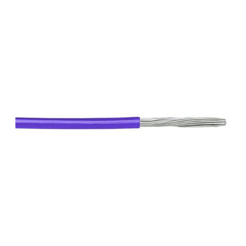 Alpha Wire PTFE Equipment Hookup Wire 16 AWG 600 V Silver Plated Copper Conductor Purple Jacket 30 m 5858 VI005