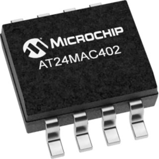 Microchip 2 kB Serial EEPROM 8-Pin SOIC Serial-I2C, 1 MHz Clock Frequency, 1.7-5.5 V AT24MAC402-SSHM-B