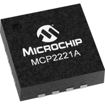Microchip USB Controller 1-Channel 12 Mbps, 3 V to 5.5 V, I2C UART Interface, 16-Pin QFN MCP2221A-I/ML