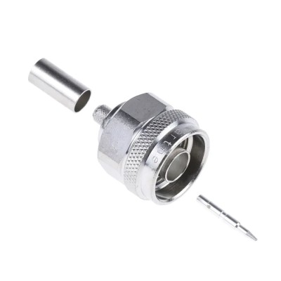 Telegartner N Series 50 Ω Coaxial Connector Cable Male N Connector, Straight Body Crimp J01020A0113