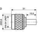 Telegartner N Series 50 Ω Coaxial Connector Cable Male N Connector, Straight Body Crimp J01020A0113