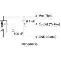 Otto Hall Effect Sensor IP64, IP68 Button Actuator Linear Output 4.5-5.5 V 10 mA Supply Current 1 mA Output HPL-3322212