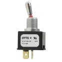 Otto Panel Mount Toggle Switch On-Off SPST Tab Terminal 28 V dc 115 V ac T7-111A5