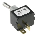 Otto Panel Mount Toggle Switch On-Off SPST Tab Terminal 28 V dc 115 V ac T7-111A5
