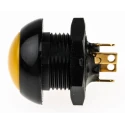 Otto P9 Series Panel Mount Momentary Push Button Switch, DPDT, Yellow LED, IP68, 28 V dc 115 V ac P9-113124