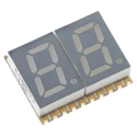 Kingbright 2-Digit 7 Segment LED Display Anode Orange 46mcd Right Side 7.6 mm KCDA03-106