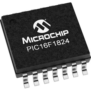 Microchip 8-bit PIC16F Microcontroller 7kB FLASH, 32 MHz, 14-Pin SOIC PIC16F1824T-I/SL