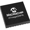 Microchip 8 bit AVR ATmega Microcontroller 32-Pin VQFN 32kB FLASH 20 MHz ATMEGA328PB-MU