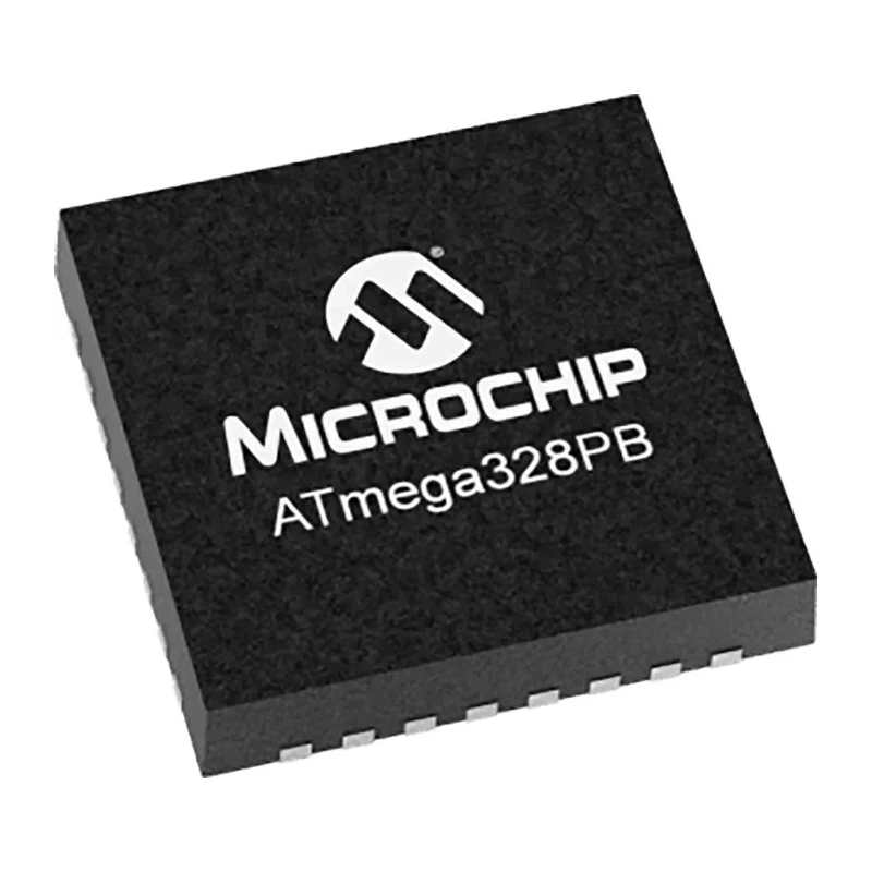 Microchip 8 bit AVR ATmega Microcontroller 32-Pin VQFN 32kB FLASH 20 MHz ATMEGA328PB-MU