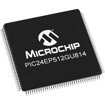 Microchip 16-bit PIC24E Microcontroller, 60 MHz, 536kB FLASH, 144-Pin TQFP PIC24EP512GU814-I/PH