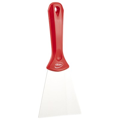 Vikan Stainless Steel Plastic Hand Scraper with Ergonomic Finger Rest 235mm Blade Width 100mm 40094