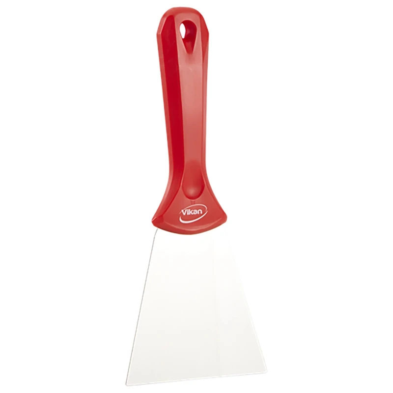 Vikan Stainless Steel Plastic Hand Scraper with Ergonomic Finger Rest 235mm Blade Width 100mm 40094