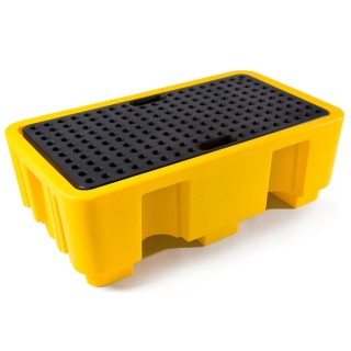 RS PRO Polyethylene Spill Pallet 250 L Capacity, Fully Sealed Moulded Bund with Removable Grating 177-2743