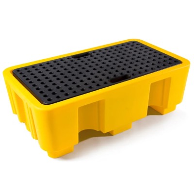 RS PRO Polyethylene Spill Pallet 250 L Capacity, Fully Sealed Moulded Bund with Removable Grating 177-2743