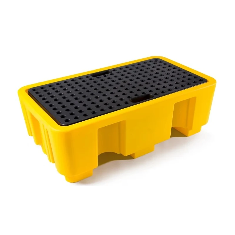 RS PRO Polyethylene Spill Pallet 250 L Capacity, Fully Sealed Moulded Bund with Removable Grating 177-2743