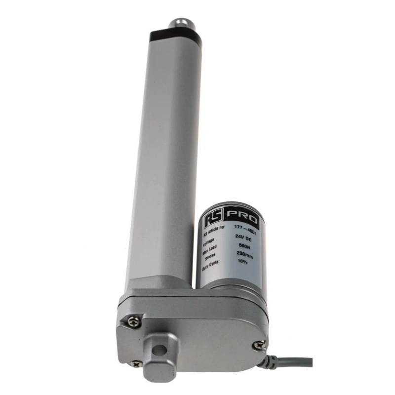 RS PRO Electrical Linear Actuator 200 mm Stroke Length 500N Max Load 24V DC 14.6 mm/s Speed 177-4501
